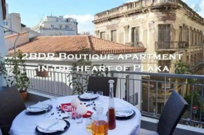 2BDR Boutique Full Apt in Plaka (BIG BALCONY)